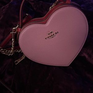 Coach purse pink and red used once